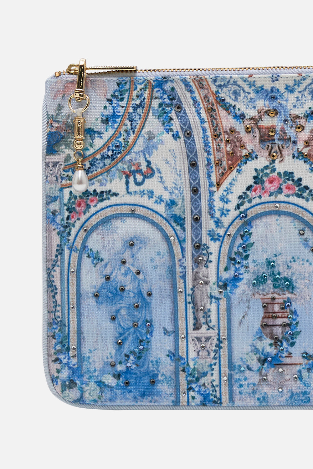 CAMILLA small clutch in Season of the Siren print