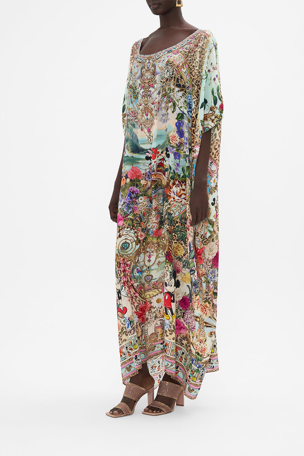 ROUND NECK KAFTAN MICKEY TAKES A TRIP