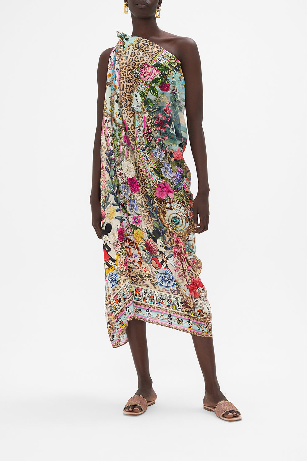 ROUND NECK KAFTAN MICKEY TAKES A TRIP