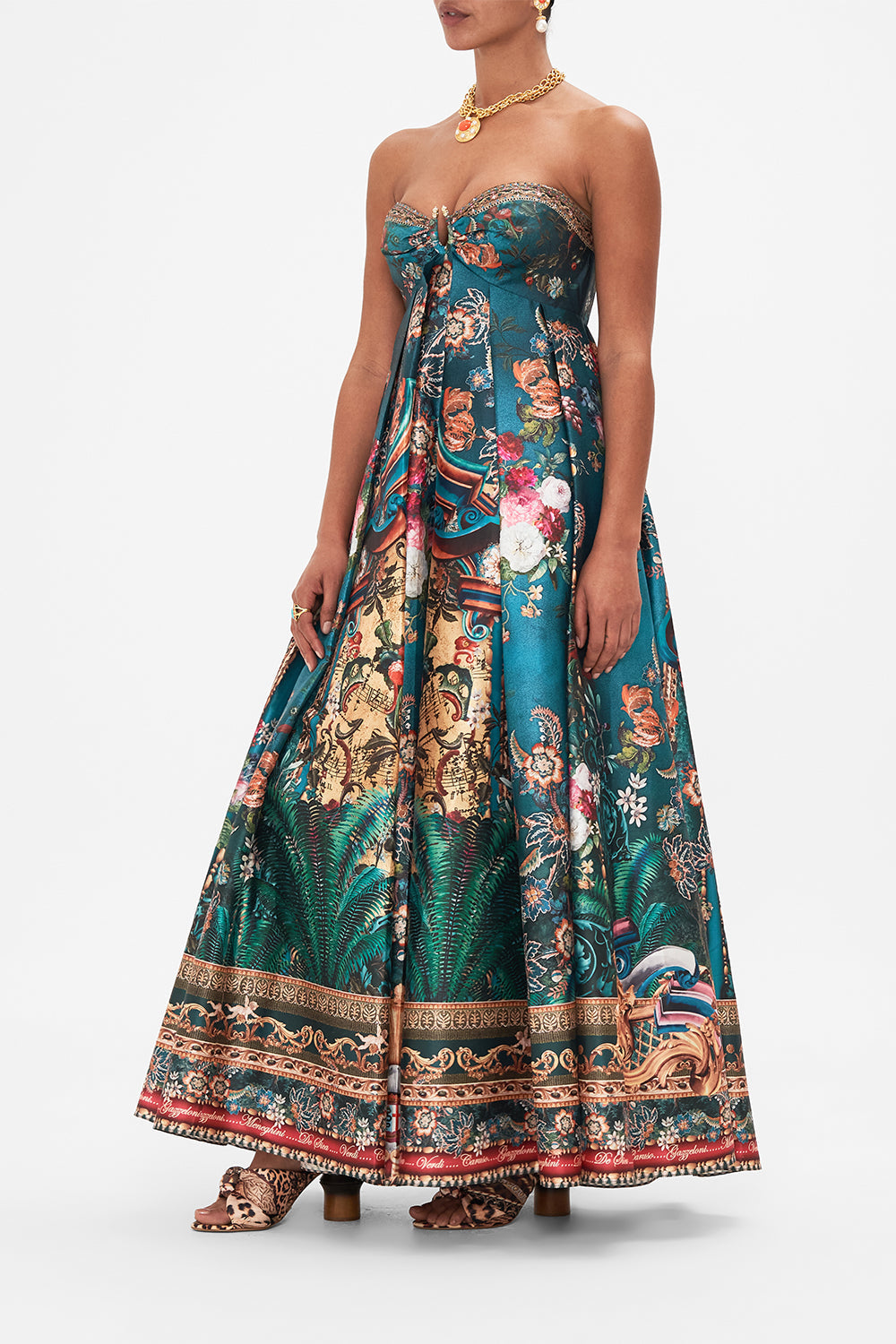 STRAPLESS MAXI DRESS VERDIS WORLD