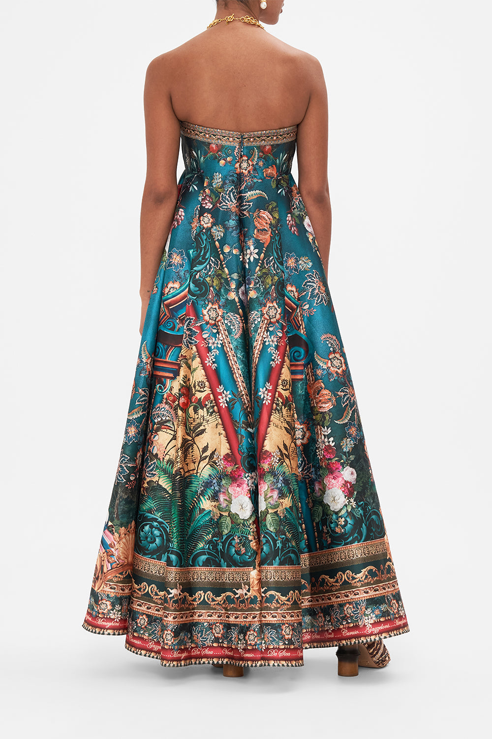 STRAPLESS MAXI DRESS VERDIS WORLD