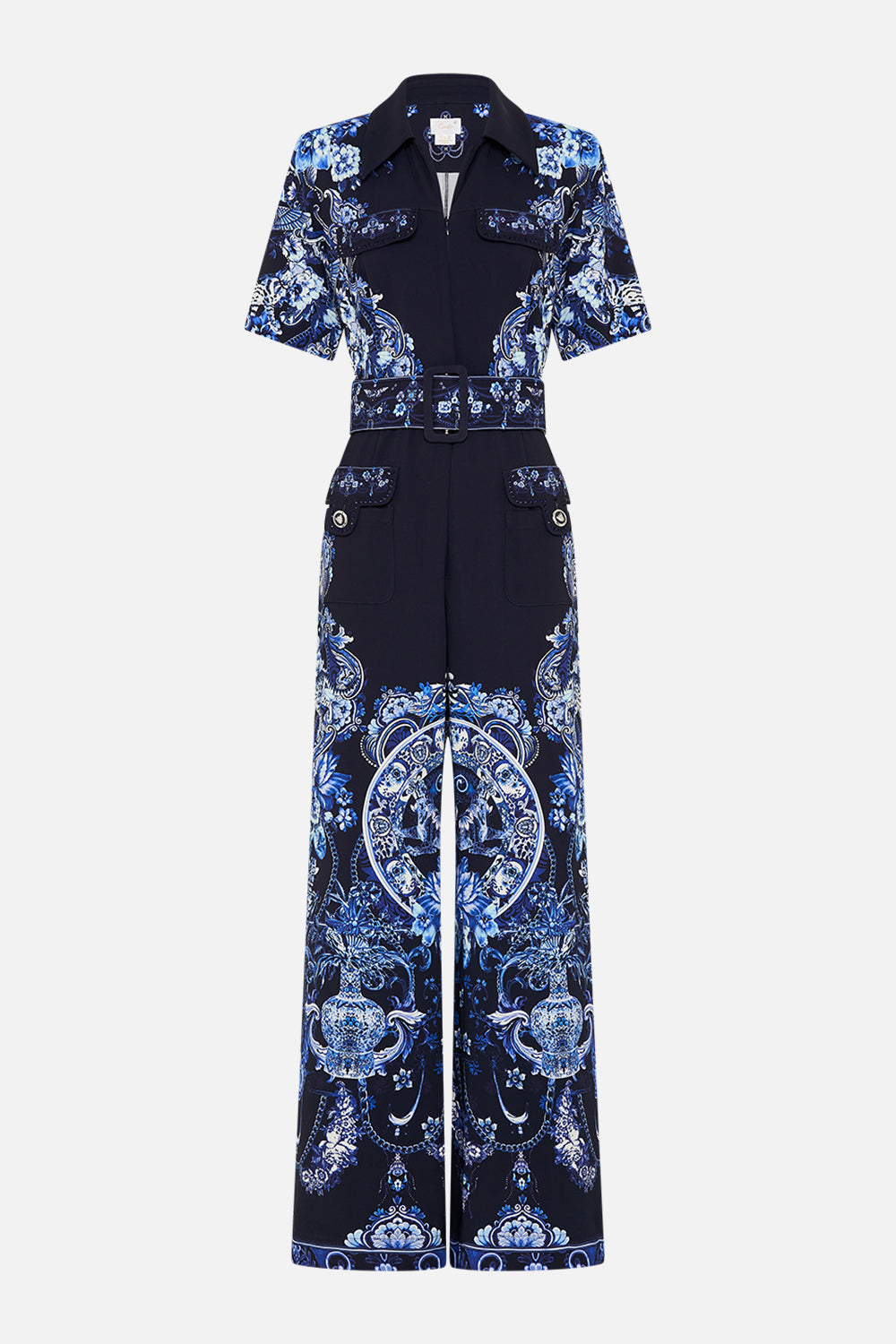 CAMILLA jumpsuit in Delft Dynasty print
