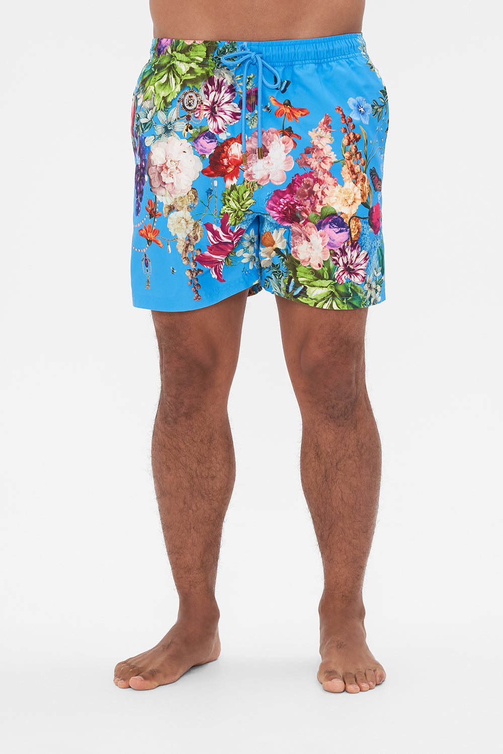 Hotel Fransk by CAMILLA mens blue floral print boardshorts in Nectar Of The Gods print