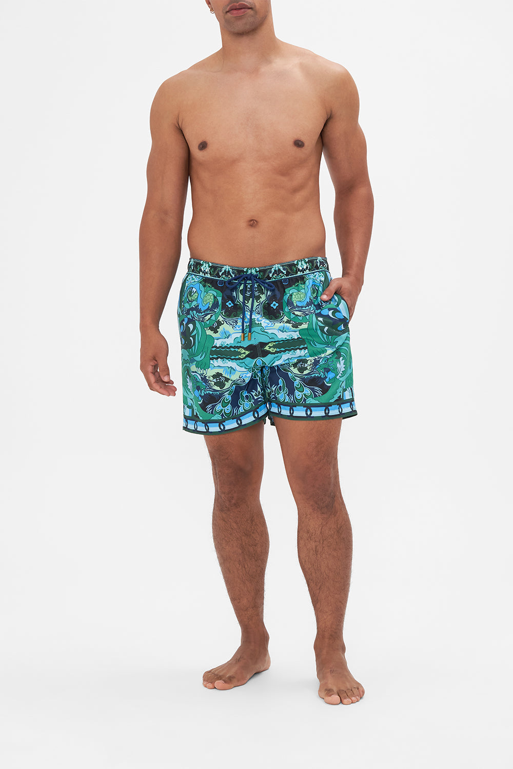 Hotel Franks By CAMILLA mens boardshorts in These Walls Are Talking print