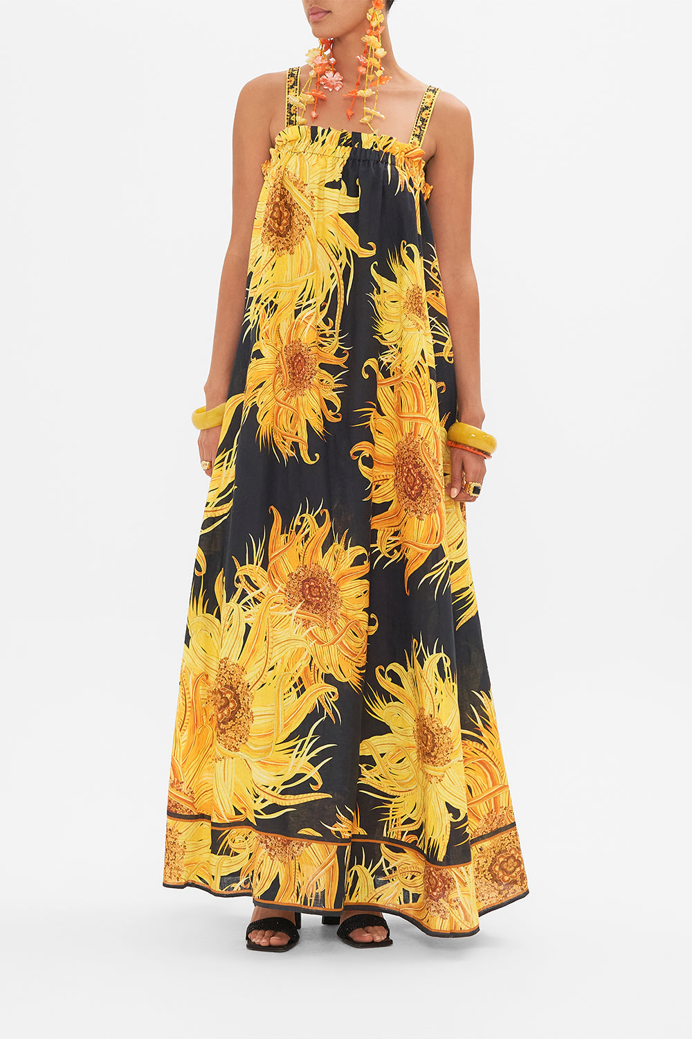 CAMILLA floral sundress in Make Me Your Masterpiece print