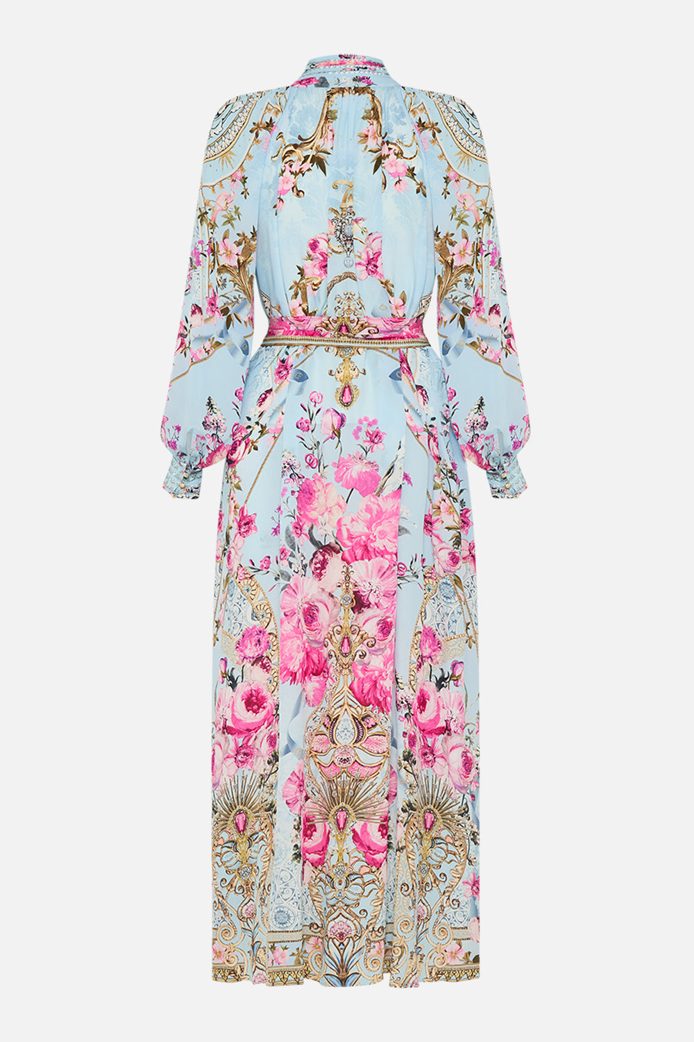 CAMILLA midi shirt dress in Down The Garden Path print