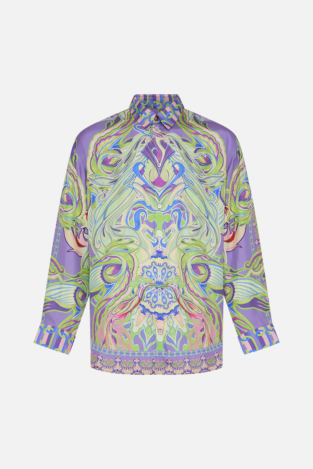 Hotel Franks by CAMILLA mens oversized shirt in Amsterdam Jewel print