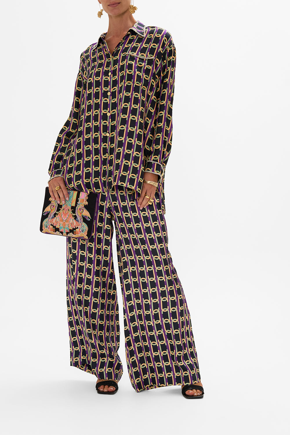 CAMILLA clutch in Club Cinemania print