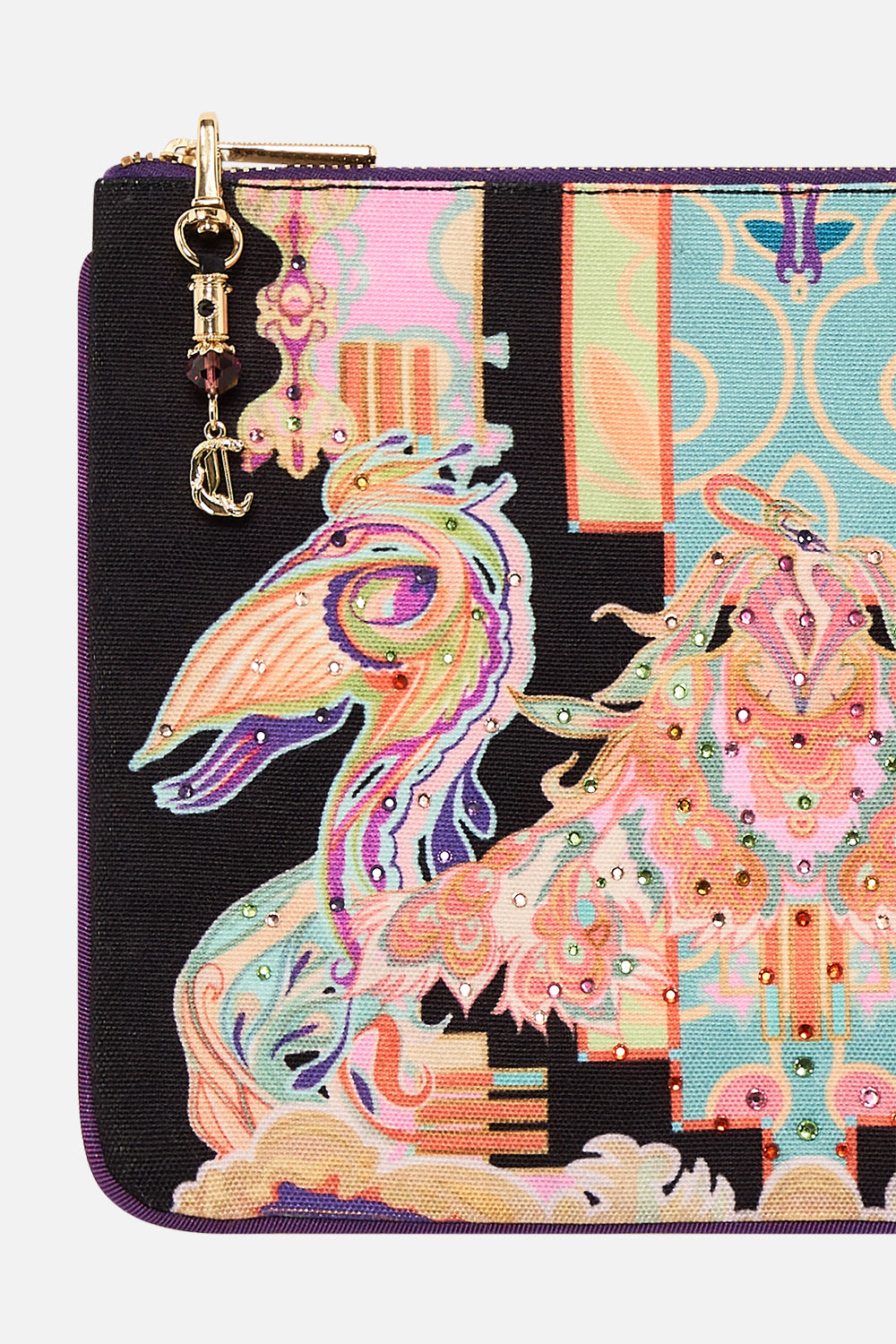 CAMILLA clutch in Club Cinemania print