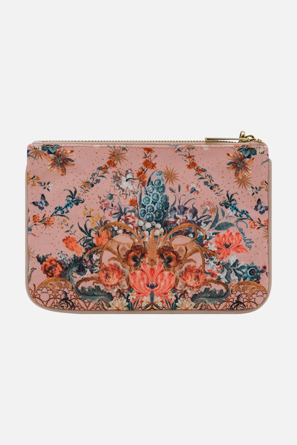 CAMILLA coin purse in Rose Garden Revolution print