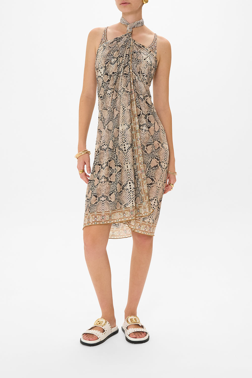 CAMILLA resortwear sarong in Looking Glass Houses print