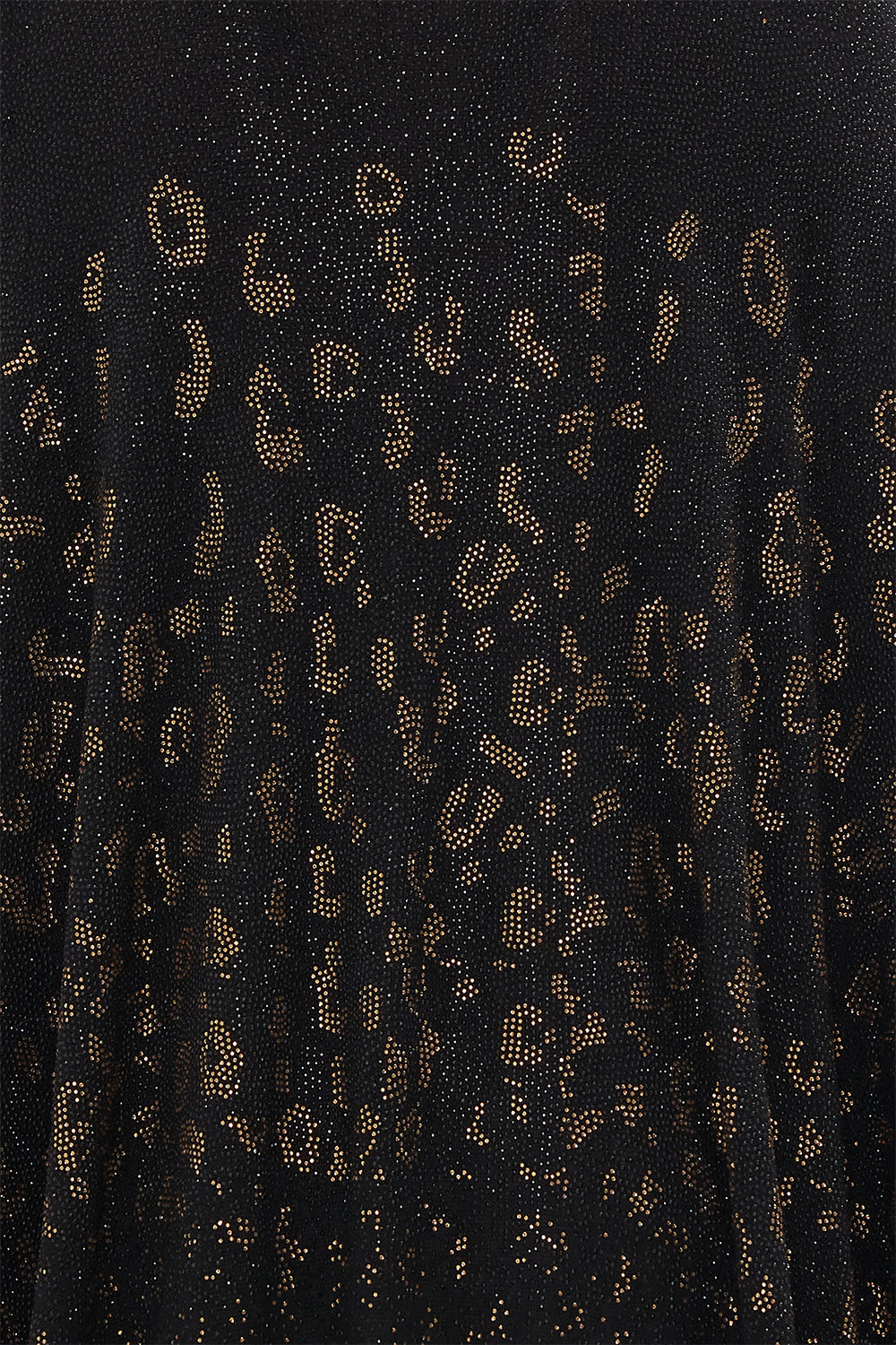 Detail view of model wearing CAMILLA knit cardigan in Mosaic Muse