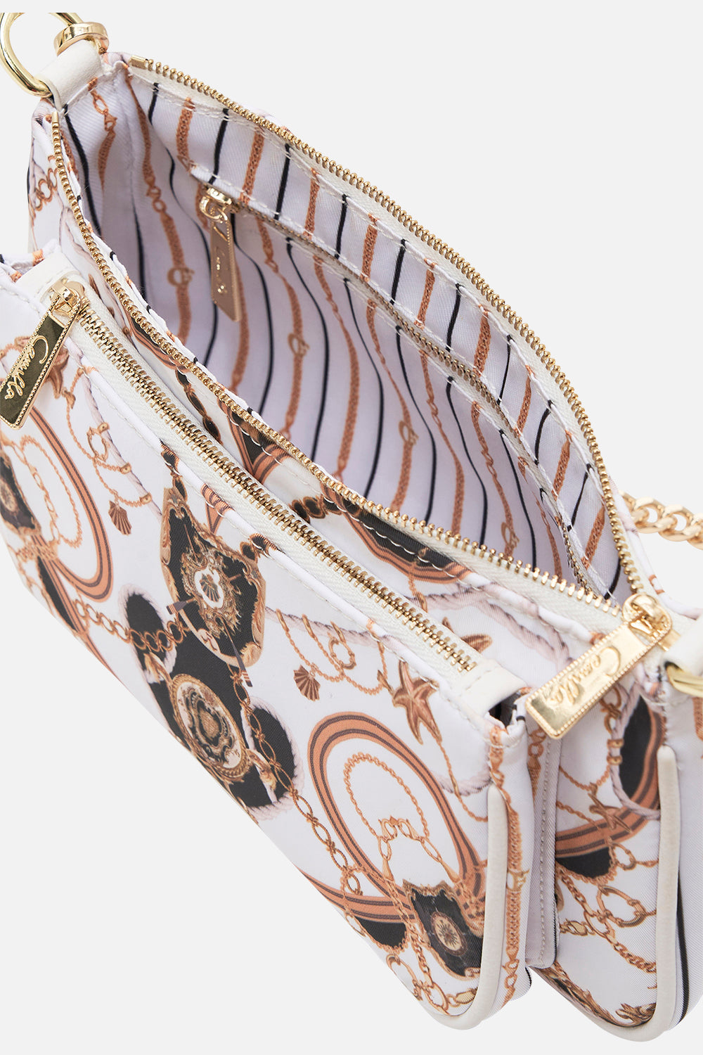 Product view of CAMILLA nylon bag in Sea Charm print