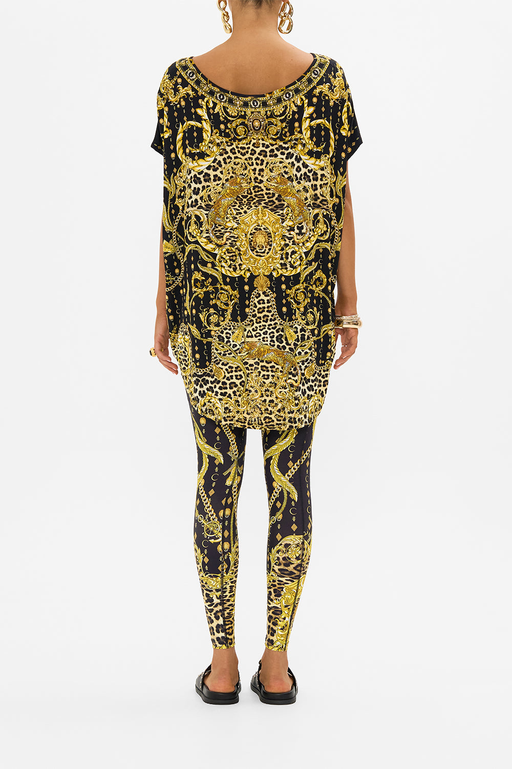 CAMILLA activewear tee in Nouveau Nature print