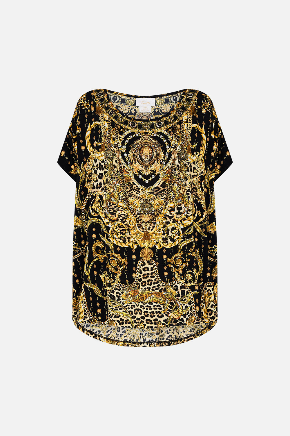 CAMILLA activewear tee in Nouveau Nature print