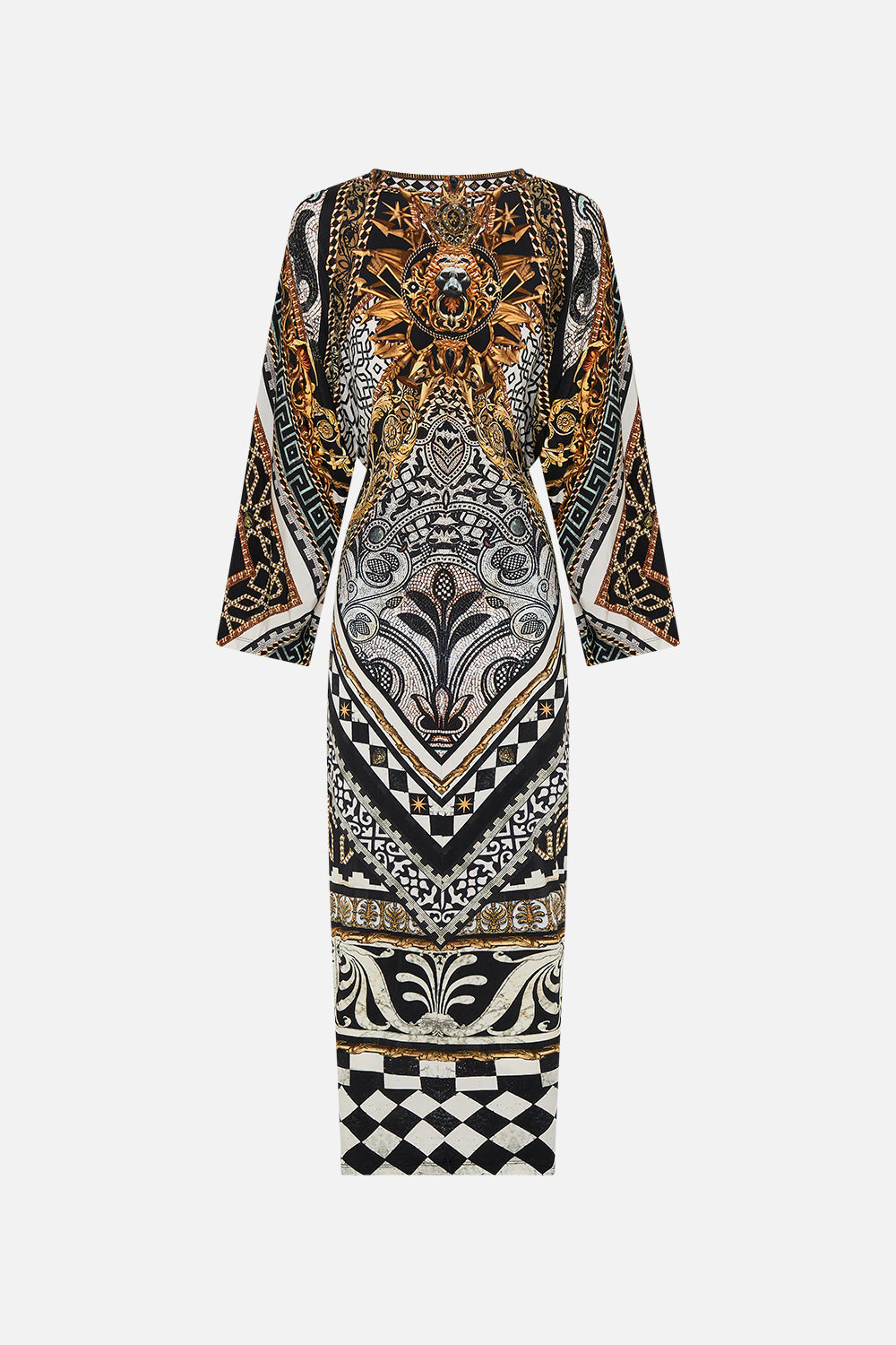 LONG SPLIT FRONT TWIST DRESS LOOK UP TESORO