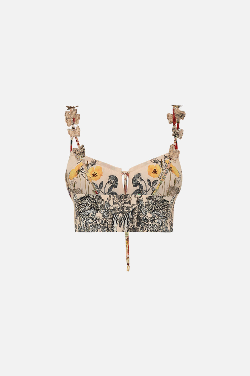 CAMILLA multi bralet in Etched Into Eternity print