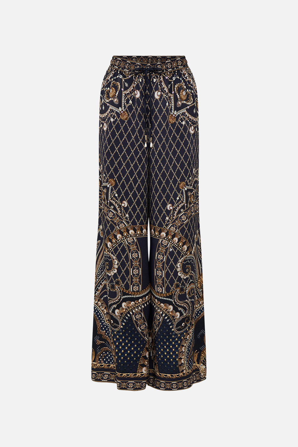 CAMILLA Gold Lounge Pant in Dance with the Duke print