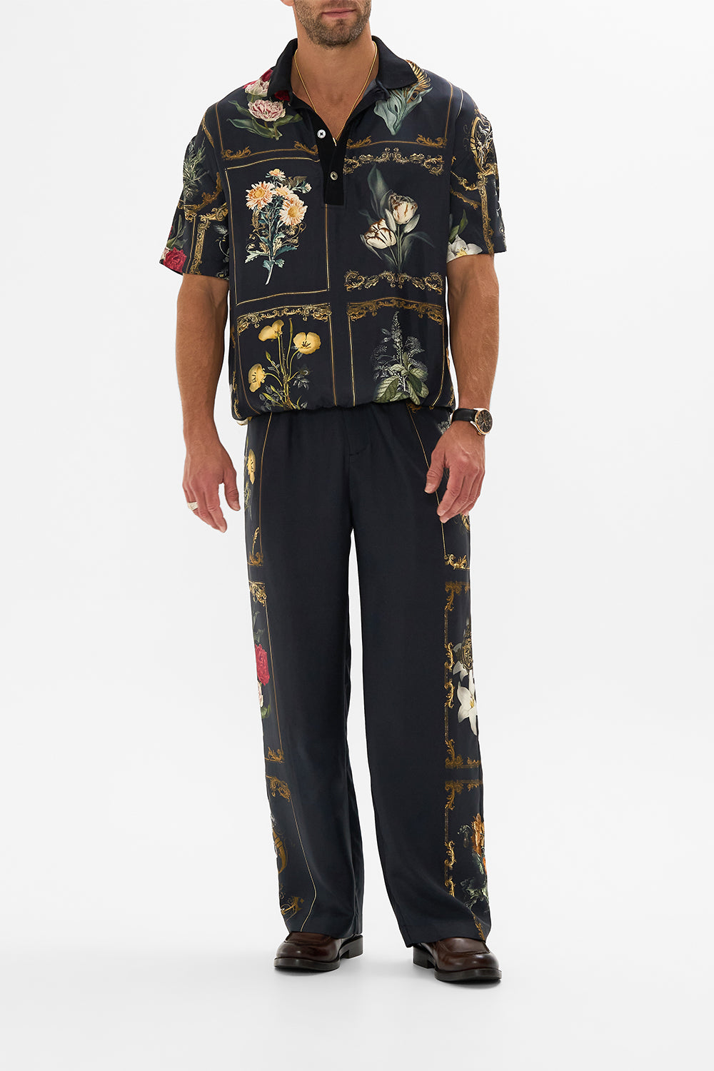 CAMILLA floral tailored lounge pant in Magic in the Manuscripts