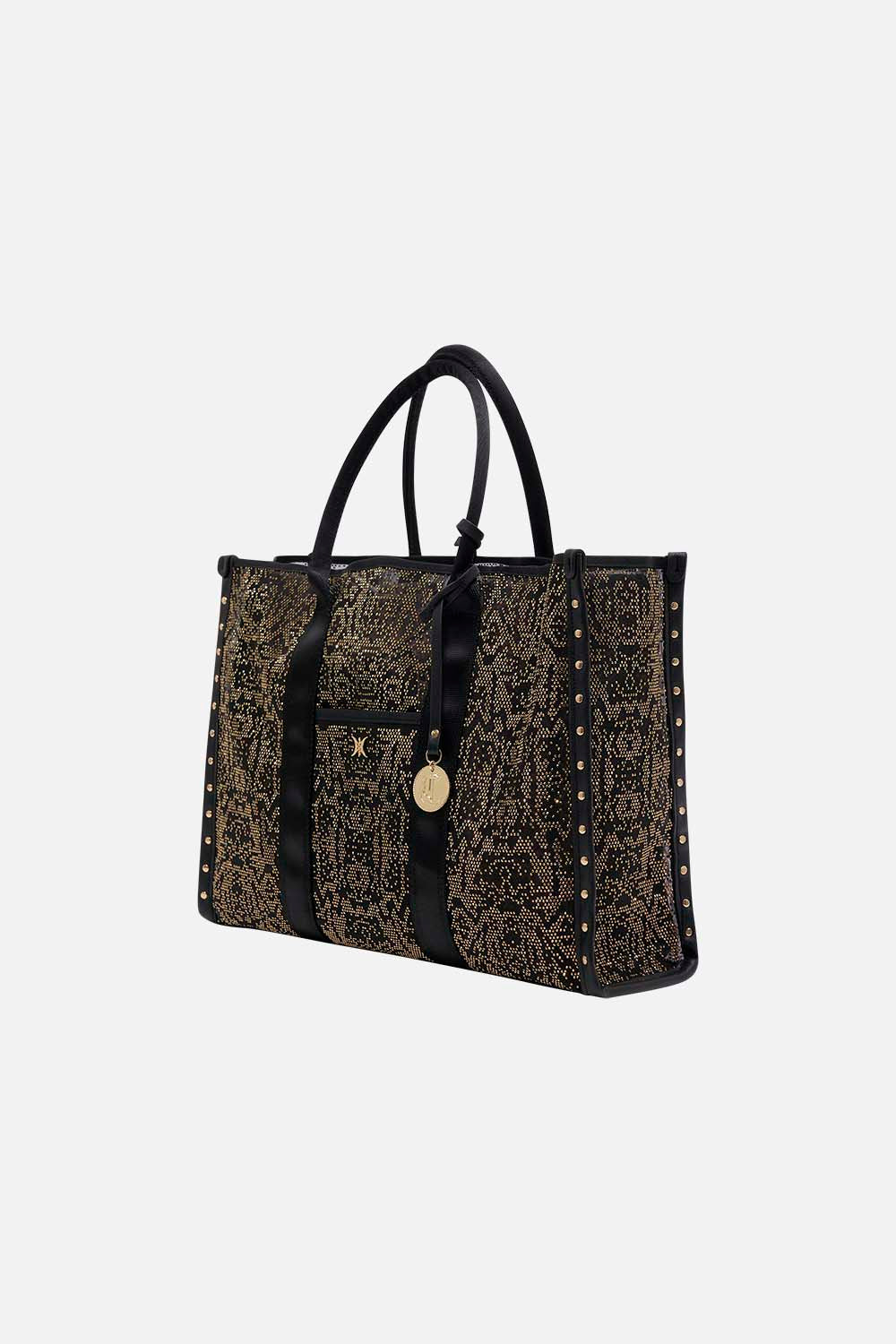 CAMILA black tote bag