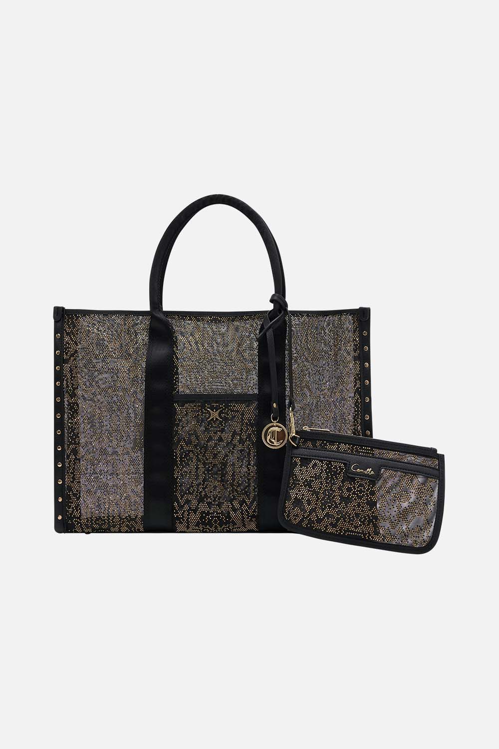 CAMILA black tote bag