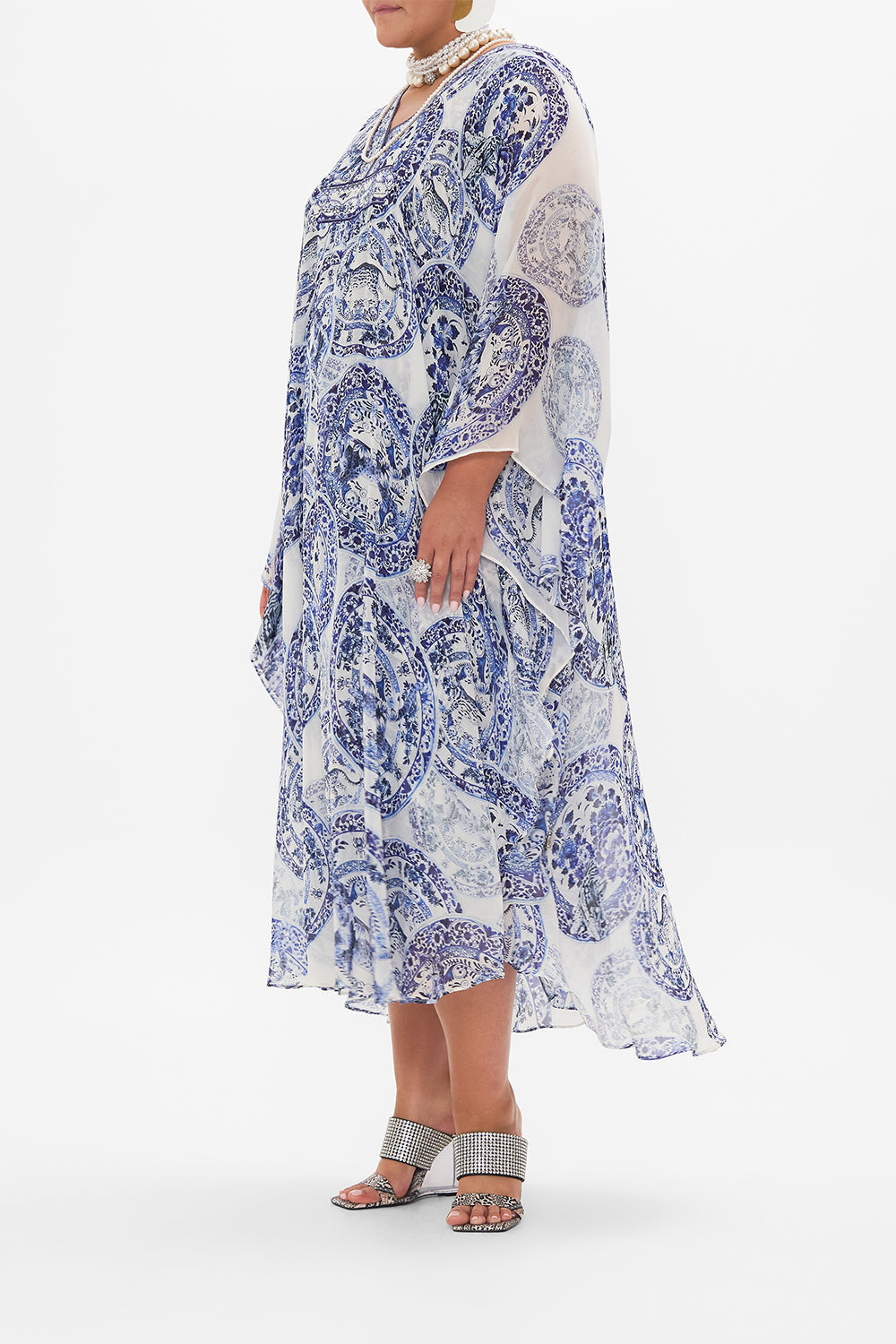 LONG KAFTAN WITH WAIST DETAIL GLAZE AND GRAZE