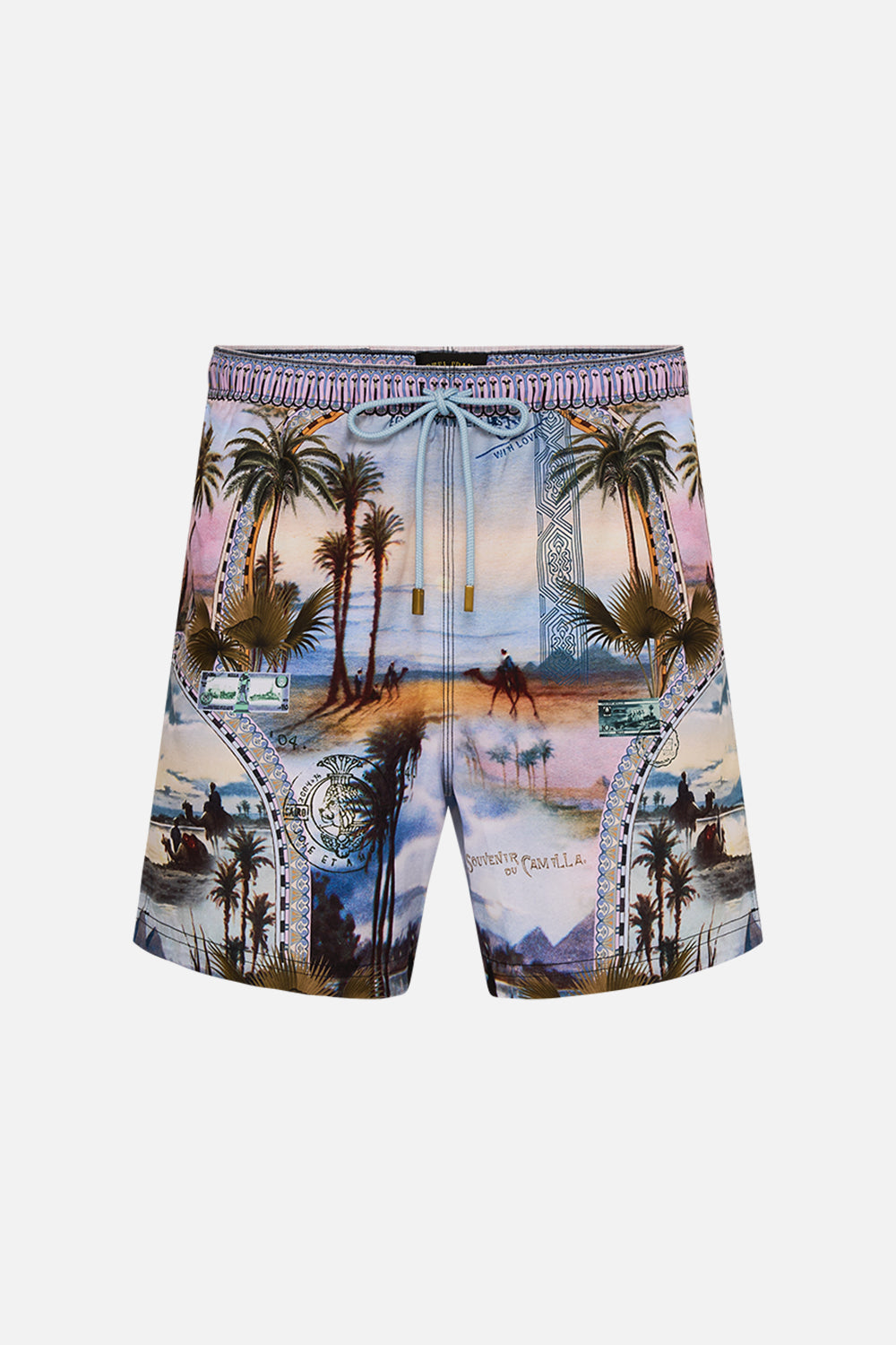 Hotel Franks By CAMILLA Mid length boardshort in Call Me In Cairo Print