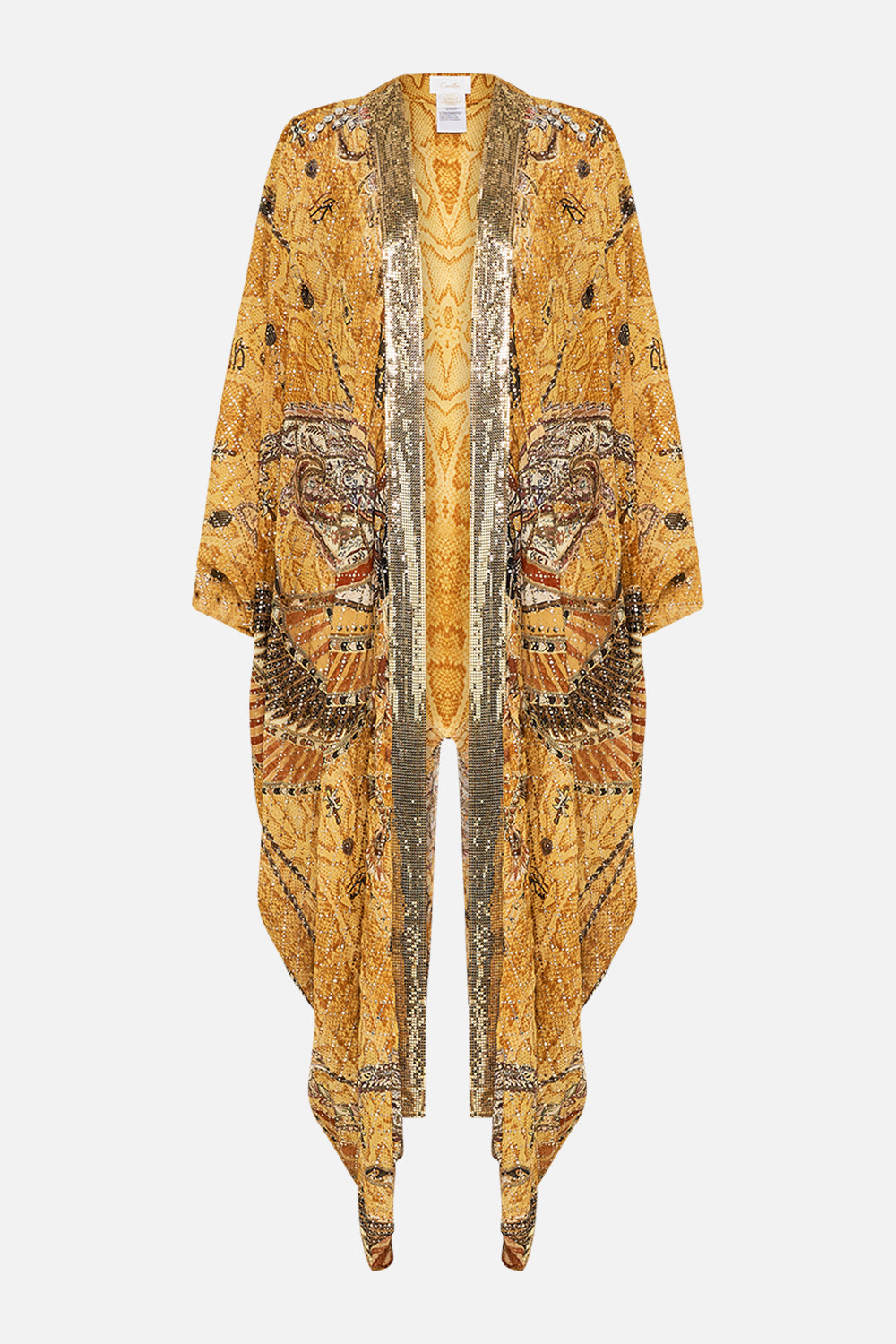 CAMILLA Gold Layer with Embellished Centre Back Panel in Valley of the Kings Print