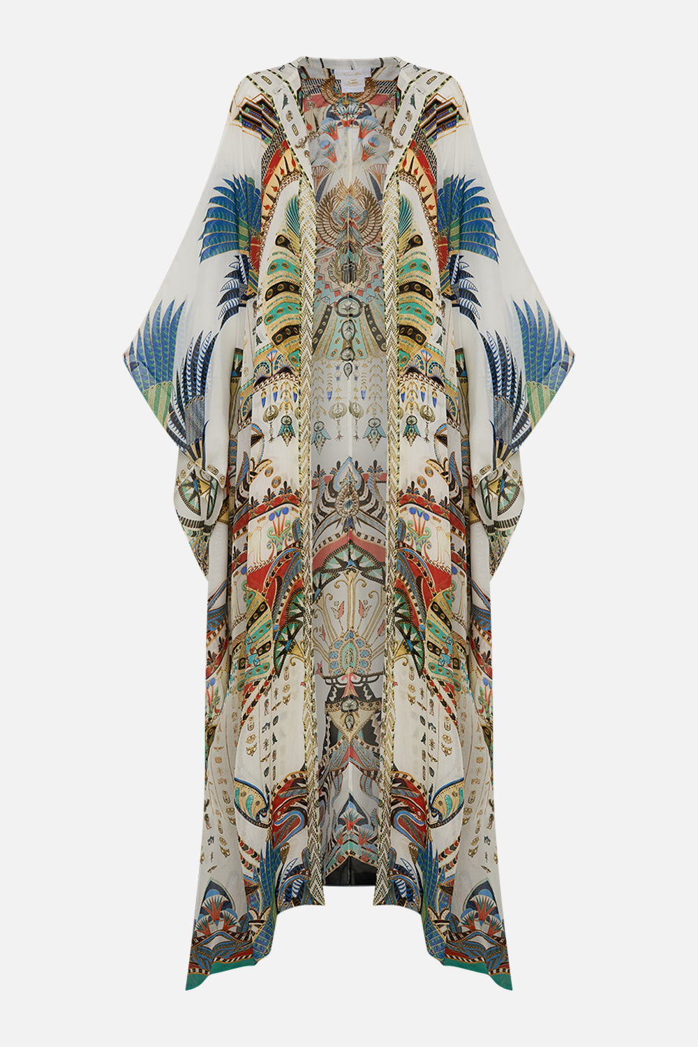 CAMILLA Oversized Robe in Valley Of The Queens print