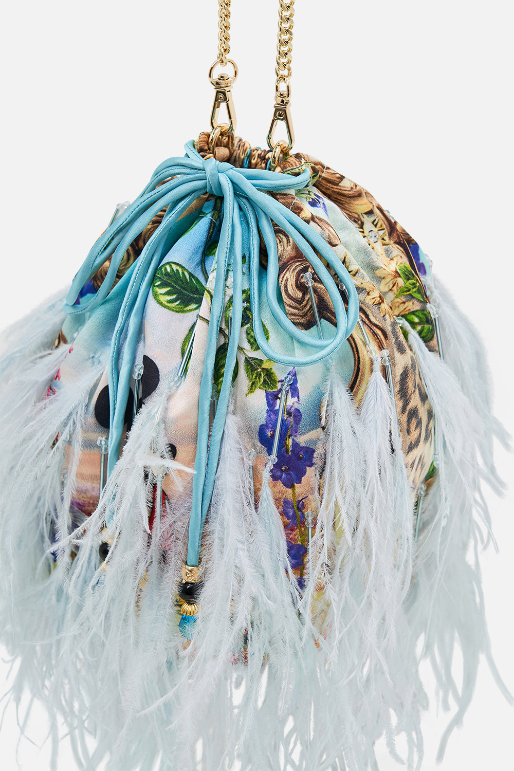 Disney x CAMILLA pouch bag in Mickey takes A Trip print