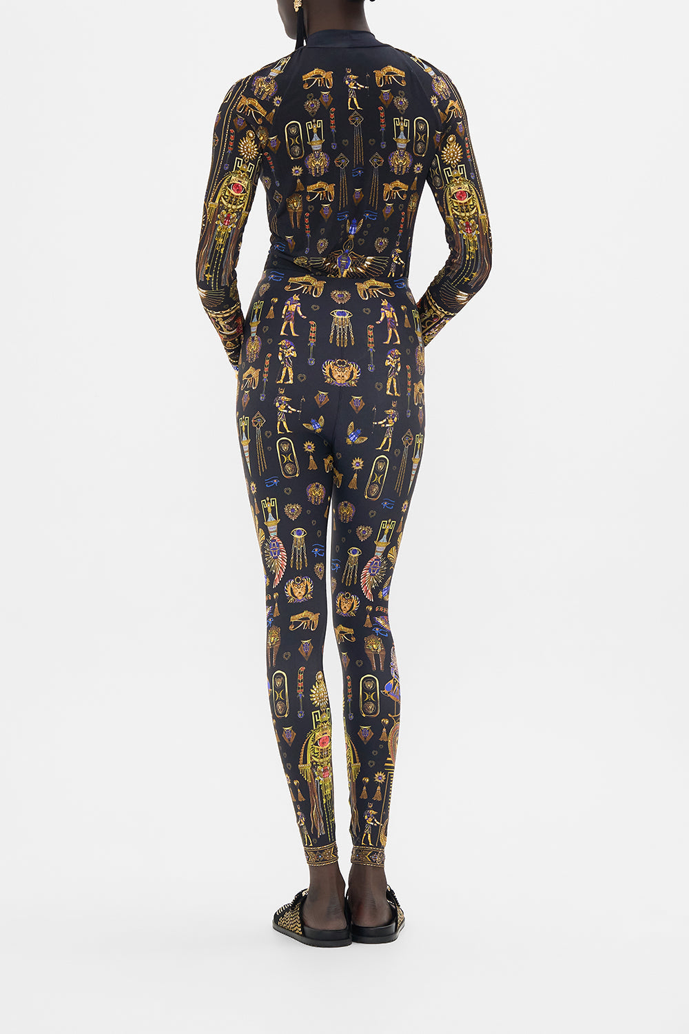 CAMILLA Lustre Printed Leggings in Cartouche Kingdom print.