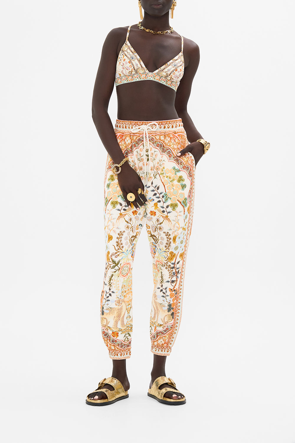 CAMILLA Soft Bra with Back Clip in Honour of Heirlooms print