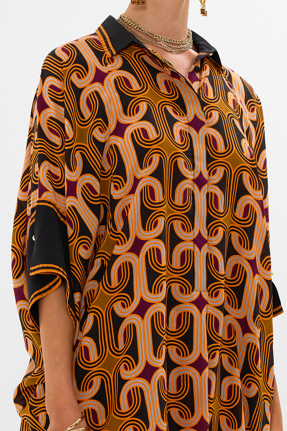 CAMILLA multi Batwing Shirt in One Night in De Wallen