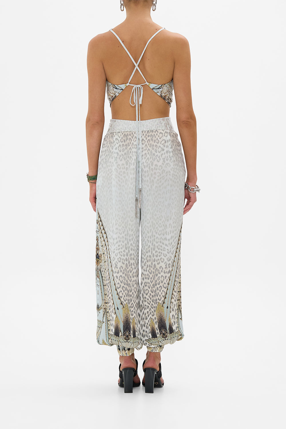 ASYMMETRICAL BELTED PANT SAHARA STARLET