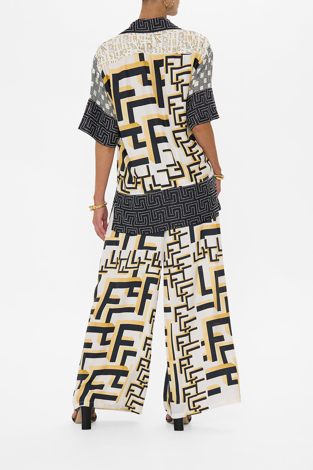 OVERSIZED SHIRT WITH POCKET TEMPLES OF DENDARA