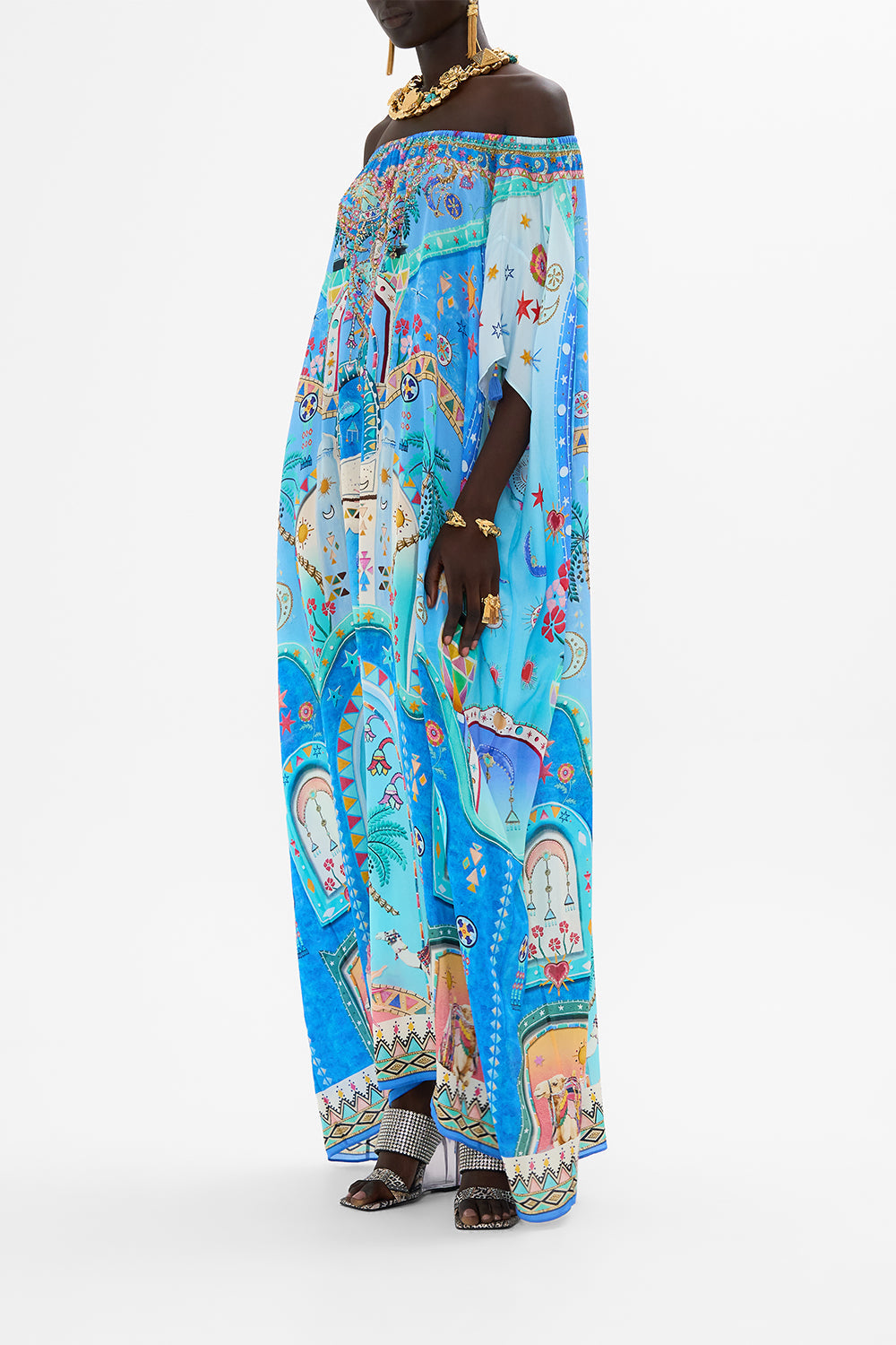 OFF SHOULDER KAFTAN A PAINTED VILLAGE