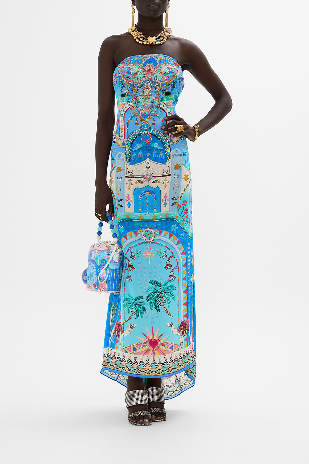 OFF SHOULDER KAFTAN A PAINTED VILLAGE