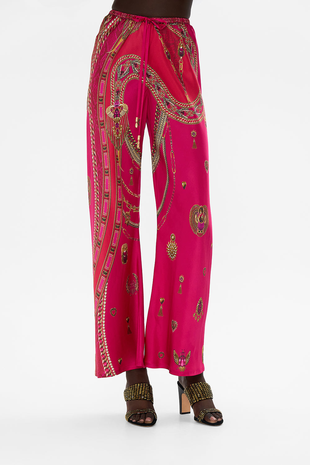 BIAS CUT DRAWSTRING PANT KISSED BY A COBRA