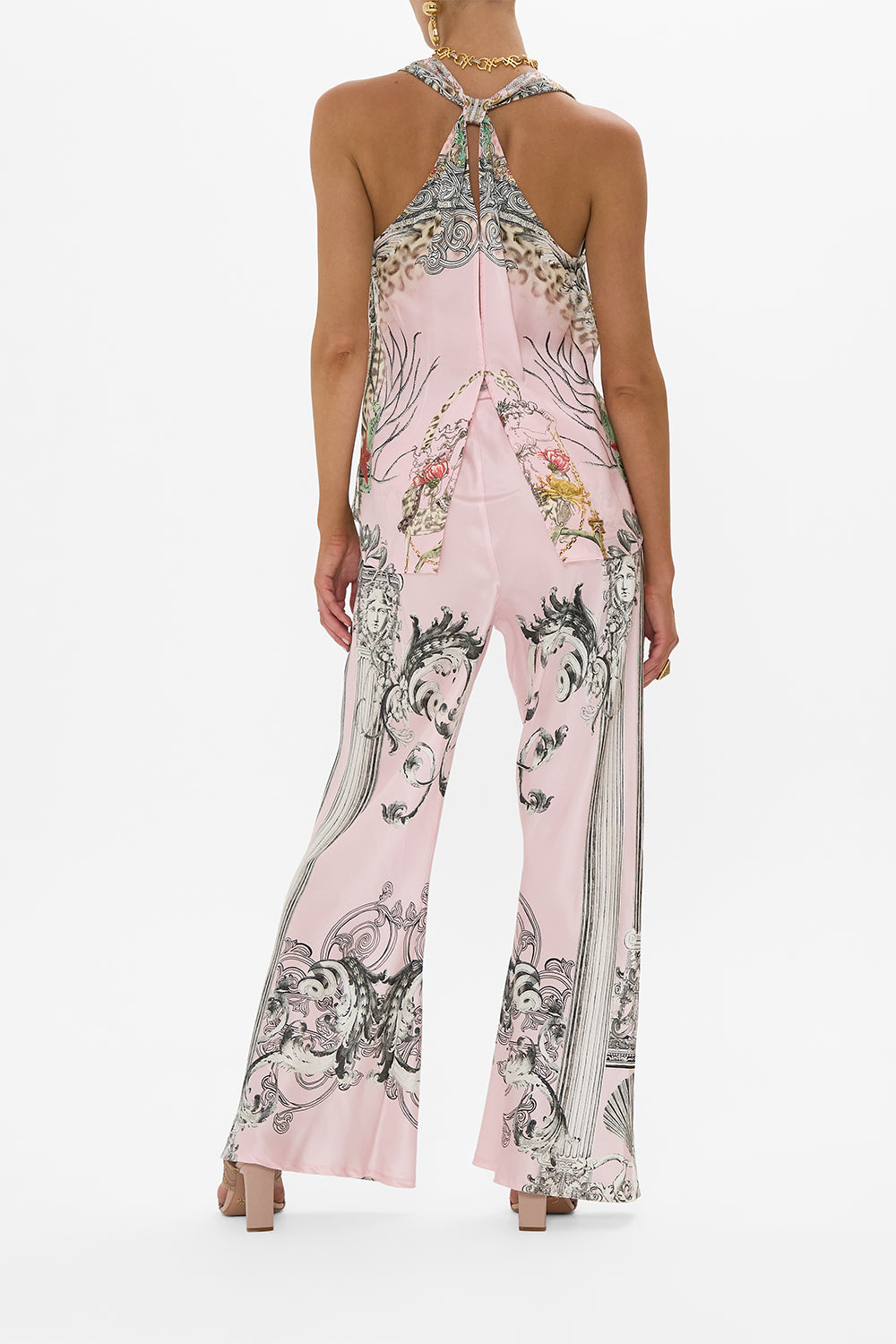 V NECK TOP WITH KNOT BACK CAVE OF WONDERS