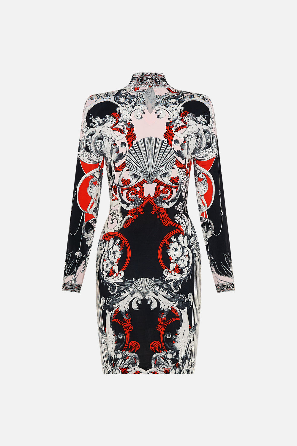 CROSS FRONT MINI DRESS MARK OF MEDUSA