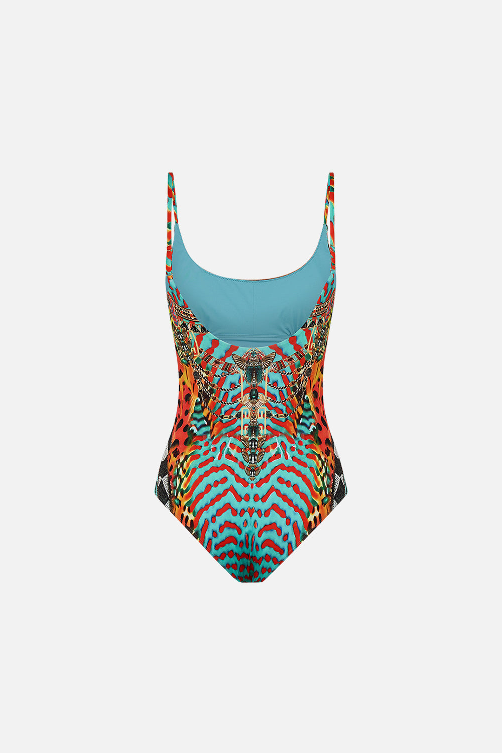 CAMILLA Scoop Neck One Piece in Desert Visions print.