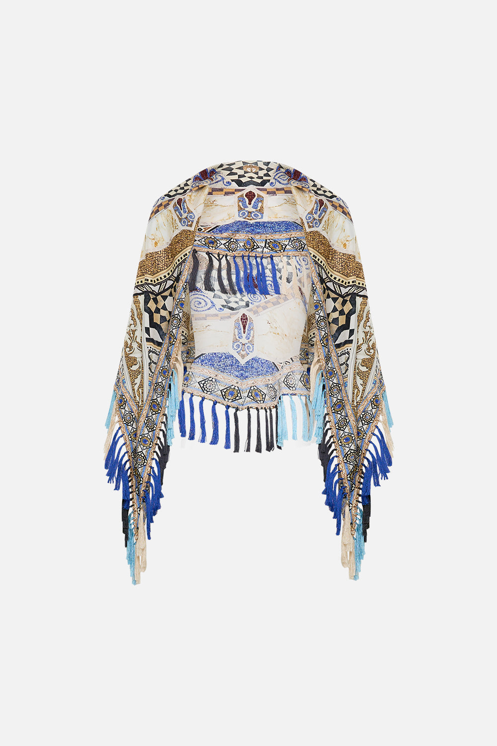 DIAMOND SCARF WITH TASSELS MAKE ME YOUR MOSAIC