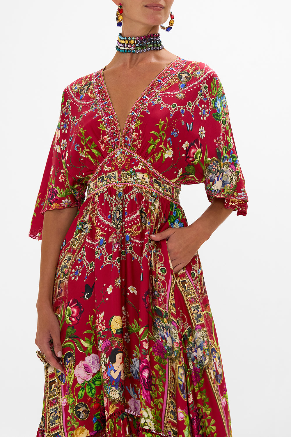 Disney CAMILLA ruffle dress in Just One Bite Snow White print