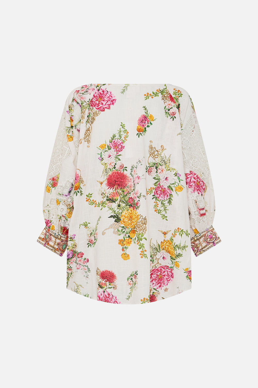 RAGLAN SLEEVE BLOUSE WITH CUFF EGYPTIAN ROSE