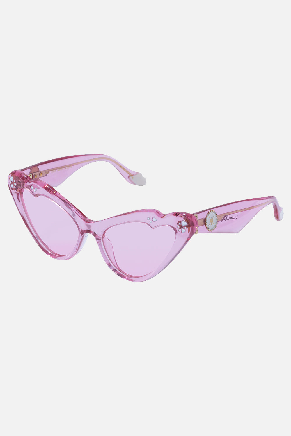 CAMILLA designer sunglasses in pink Flutterby