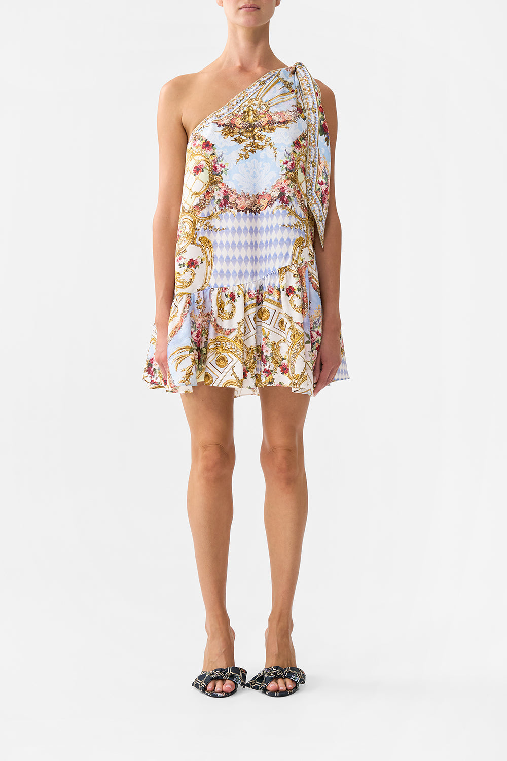 TIE ONE SHOULDER SHORT DRESS THRONE GAMES