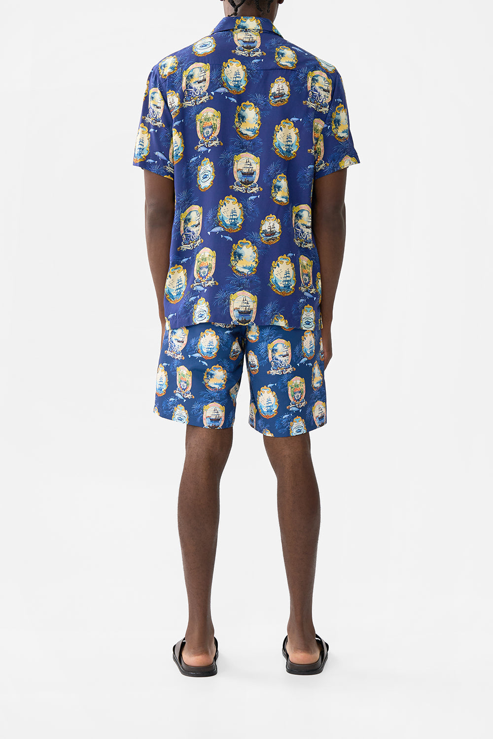 SHORT SLEEVE CAMP COLLARED SHIRT SONG OF SAINT ANTHONY