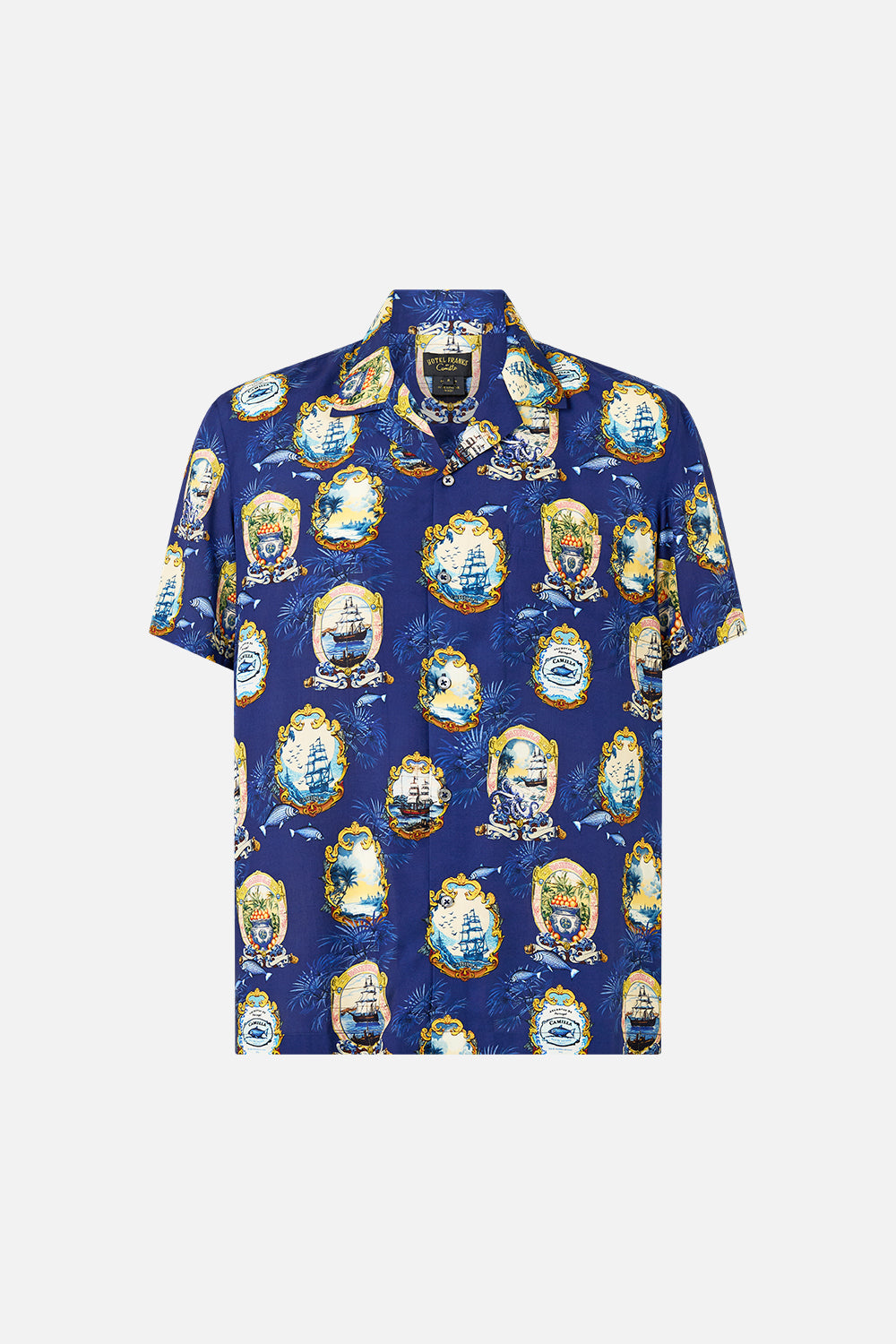 SHORT SLEEVE CAMP COLLARED SHIRT SONG OF SAINT ANTHONY