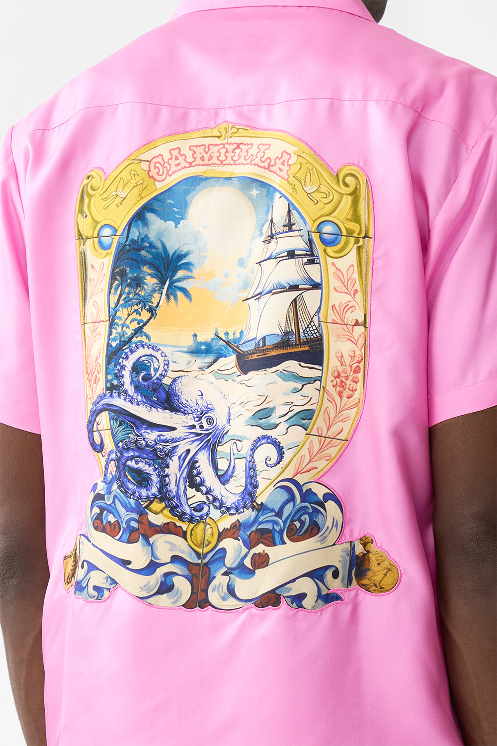 SHORT SLEEVE CAMP COLLARED SHIRT SALTY SPLENDOUR