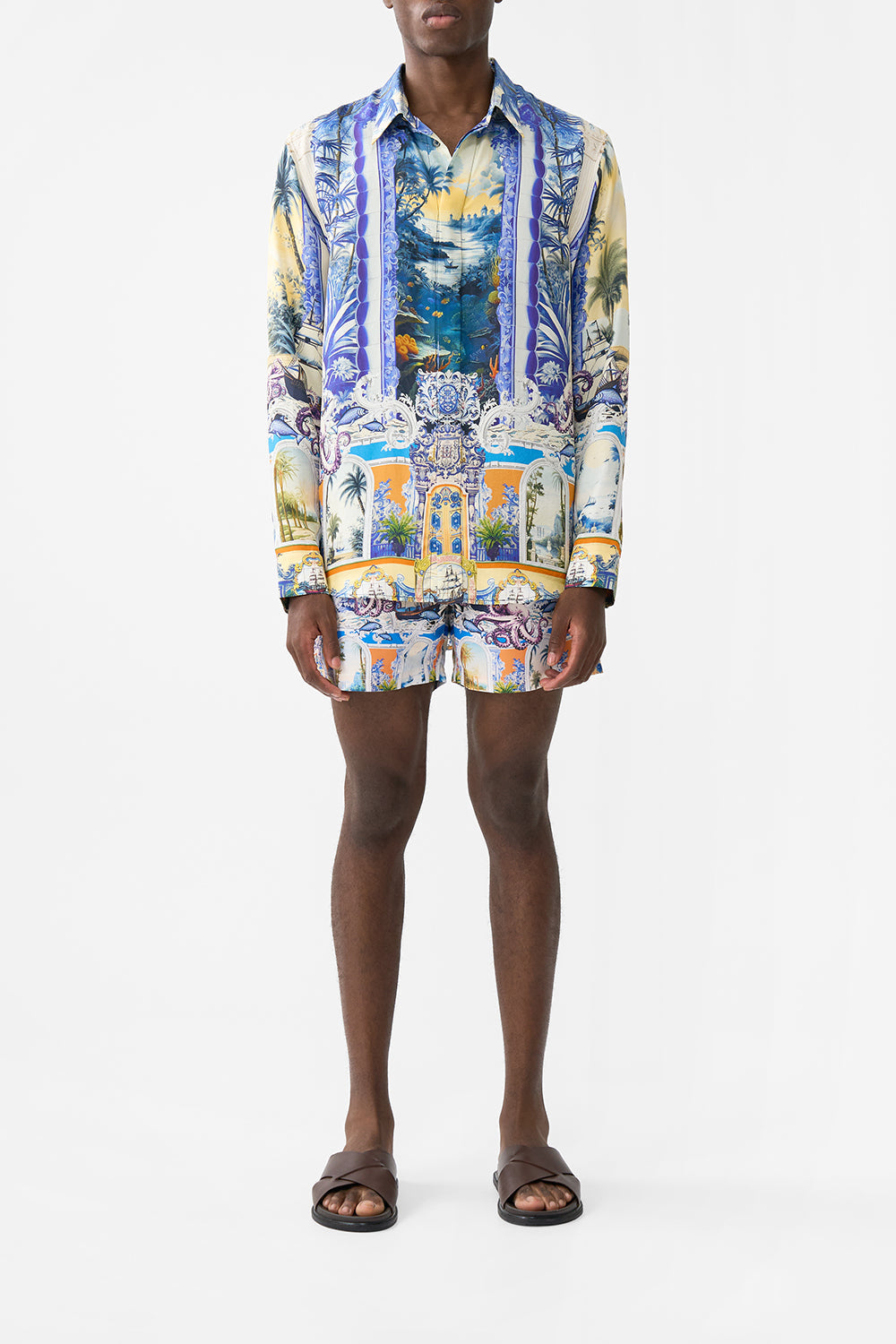 LONG SLEEVE HIDDEN PLACKET SHIRT SONG OF SAINT ANTHONY